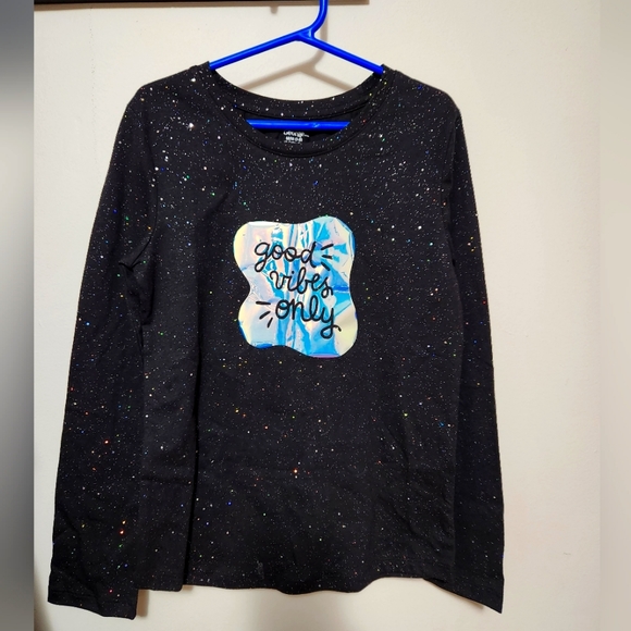 Girls George Size M (7-8) with "good vibes only" design. - Picture 2 of 4